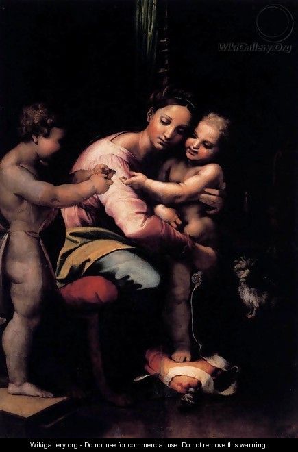Virgin and Child with the Infant St John - Giulio Romano (Orbetto)