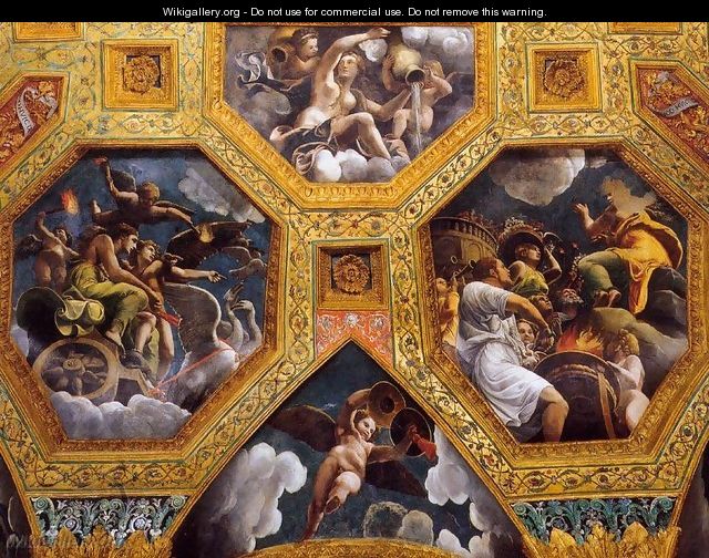 Vaulted ceiling (detail) 4 - Giulio Romano (Orbetto)