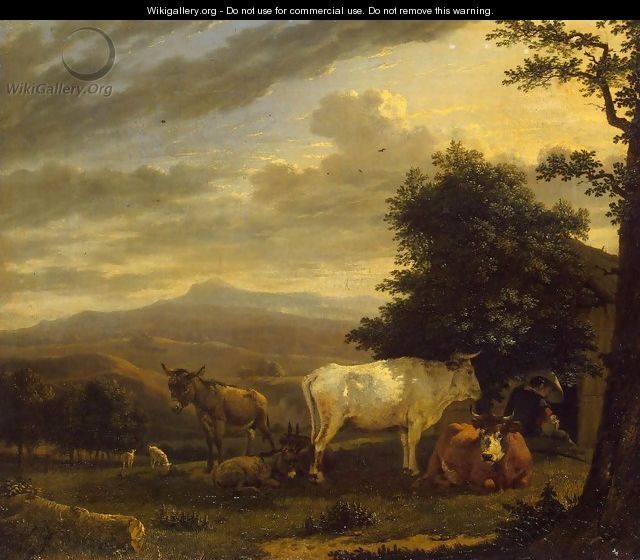 Landscape with Cattle - Karel Dujardin
