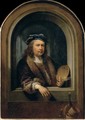 Self-Portrait with a Palette, in a Niche - Gerrit Dou