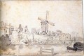 The City Walls of Delft with the Mill Called The Rose - Gerbrand Van Den Eeckhout