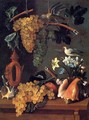 Still-Life with Grapes, Flowers and Shells - Juan De Espinosa