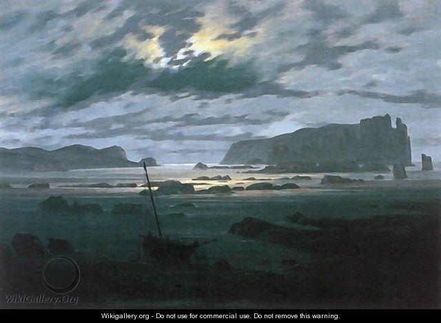 The North Sea in Moonlight - Caspar David Friedrich