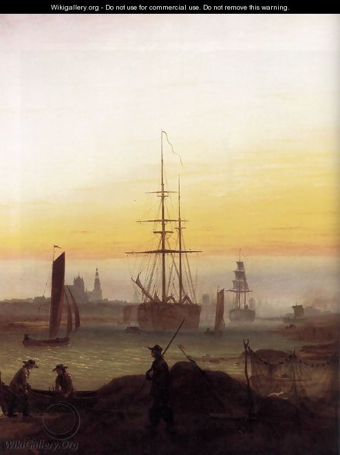 Greifwald Harbour - Caspar David Friedrich