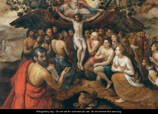 The Sacrifice of Jesus Christ, Son of God, Gathering and Protecting Mankind - Frans, the elder Floris