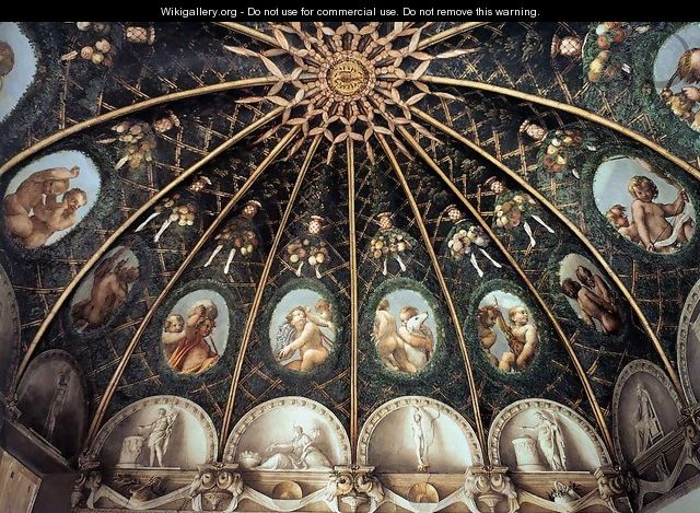 Ceiling of the Camera di San Paolo (partial view) - Correggio (Antonio Allegri)