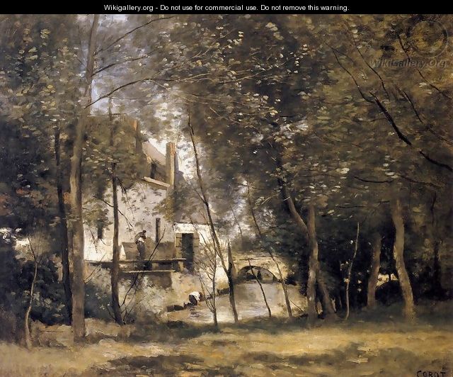 Mill at Saint-Nicolas-les-Arras - Jean-Baptiste-Camille Corot