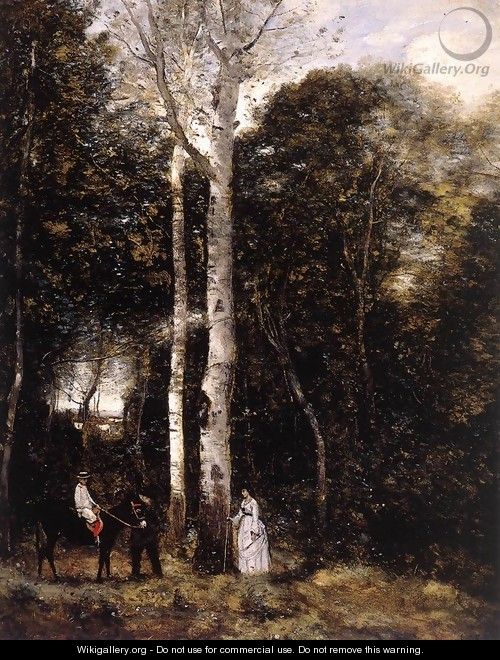 Promenade in the Parc des Lions at Port-Marly - Jean-Baptiste-Camille Corot