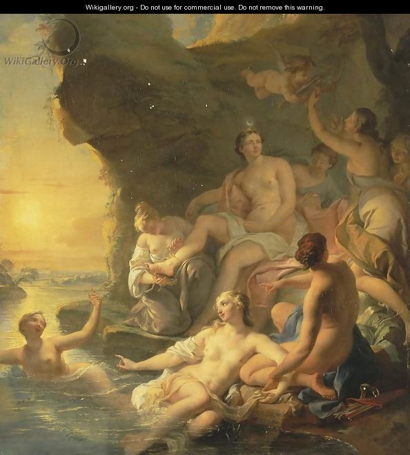 The Bath of Diana - Noel-Nicolas Coypel