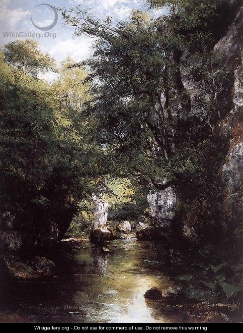 The Stream at Breme - Gustave Courbet