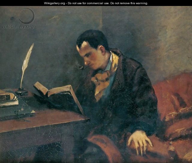 Portrait of Baudelaire - Gustave Courbet