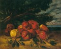Red Apples at the Foot of a Tree - Gustave Courbet