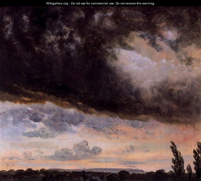 Cloud Study with Horizon - Johan Christian Clausen Dahl