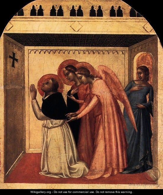The Temptation of St Thomas Aquinas - Bernardo Daddi