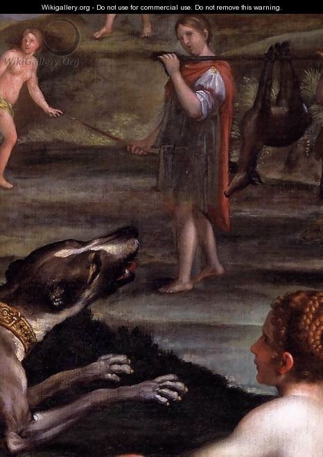 Diana and her Nymphs (detail) 2 - Domenichino (Domenico Zampieri)