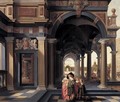 Elegant Figures in a Loggia - Dirck Van Delen