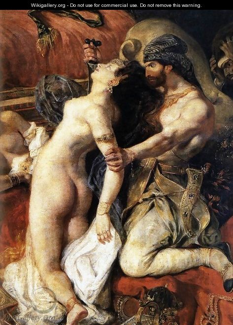 The Death of Sardanapalus (detail) 2 - Eugene Delacroix