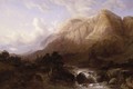 Mountainous Landscape with a Torrent - Alexandre Calame