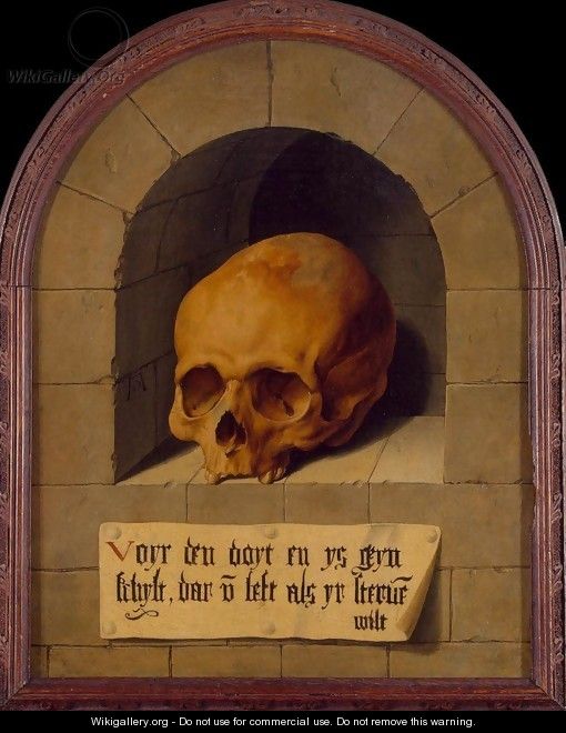 Skull in a Niche - Barthel Bruyn