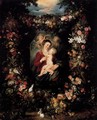 Virgin and Child Surrounded by Flowers and Fruit - Jan The Elder Brueghel