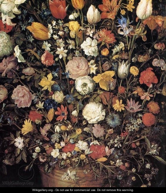 The Great Bouquet (detail) - Jan The Elder Brueghel