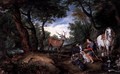The Vision of St Hubert - Jan The Elder Brueghel