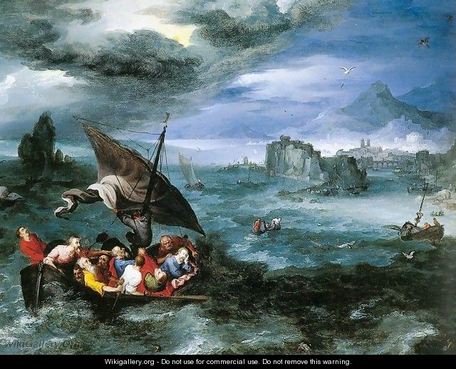 Christ in the Storm on the Sea of Galilee - Jan The Elder Brueghel