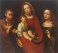 Madonna and Child with Sts Francis and Catherine - Giovanni Francesco Caroto