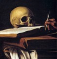 St Jerome (detail) - Caravaggio