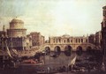 Capriccio The Grand Canal, with an Imaginary Rialto Bridge and Other Buildings - (Giovanni Antonio Canal) Canaletto