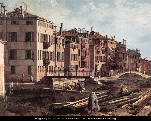 View of San Giuseppe di Castello (detail) 2 - (Giovanni Antonio Canal) Canaletto