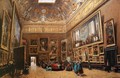 View of the Grand Salon Carre in the Louvre - Giuseppe Castiglione