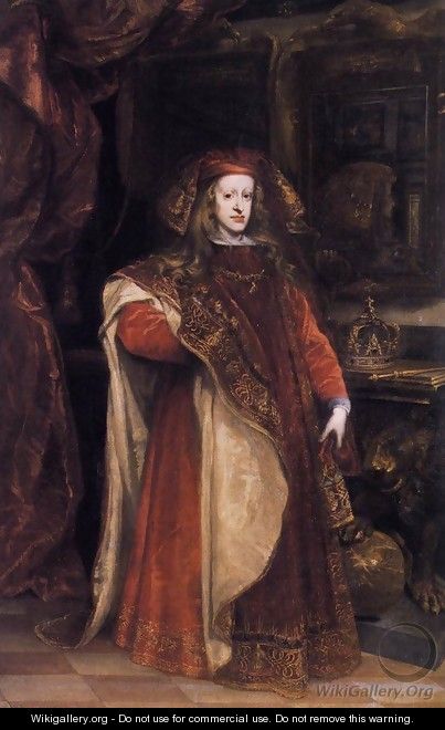 Charles II as Grandmaster of the Golden Fleece - Juan Carreno De Miranda