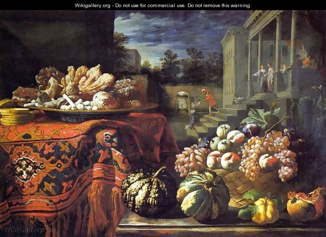 Still-Life with Fruit and Sweets - Pier Francesco Cittadini