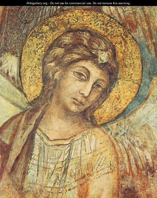 Madonna Enthroned with the Child, St Francis and four Angels (detail) - (Cenni Di Peppi) Cimabue