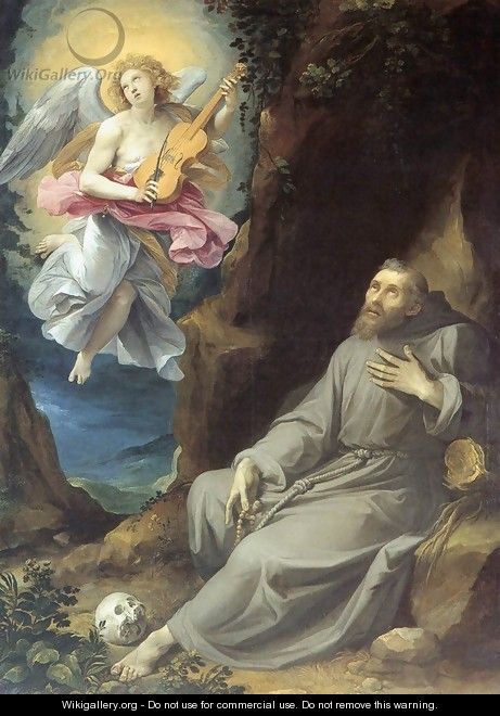 St Francis Consoled by an Angel - Giuseppe (d