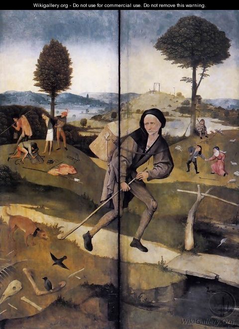 Triptych of Haywain (outer wings) - Hieronymous Bosch