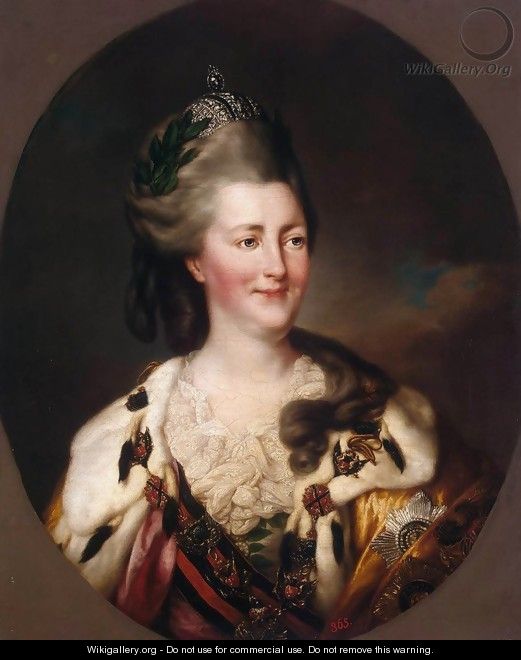 Portrait of Catherine II - Richard Brompton