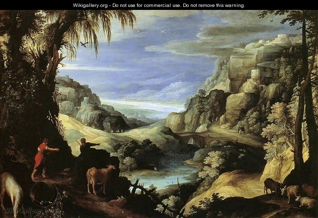 Landscape with Mercury and Argus - Paul Bril