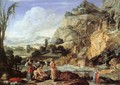 Landscape with the Finding of Moses - Bartholomeus Breenbergh