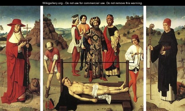 Martyrdom of St Erasmus (triptych) 3 - Dieric the Elder Bouts