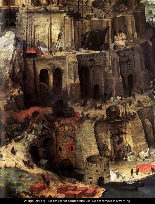 The Tower of Babel (detail) 4 - Pieter the Elder Bruegel