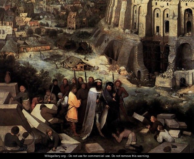 The Tower of Babel (detail) 3 - Pieter the Elder Bruegel
