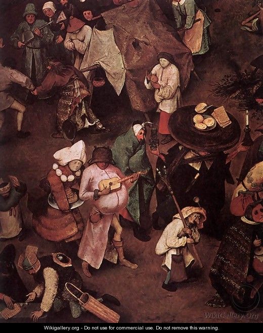 The Fight between Carnival and Lent (detail) 3 - Pieter the Elder Bruegel