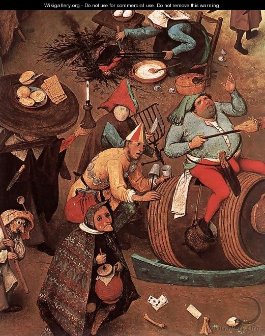 The Fight between Carnival and Lent (detail) - Pieter the Elder Bruegel