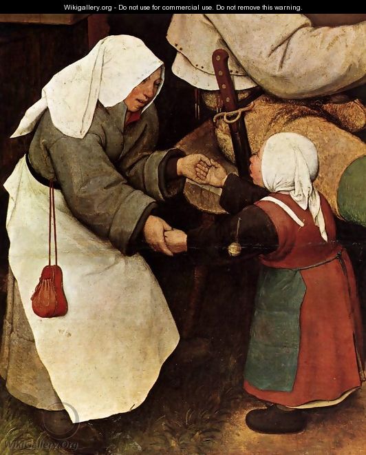 The Peasant Dance (detail) 3 - Pieter the Elder Bruegel