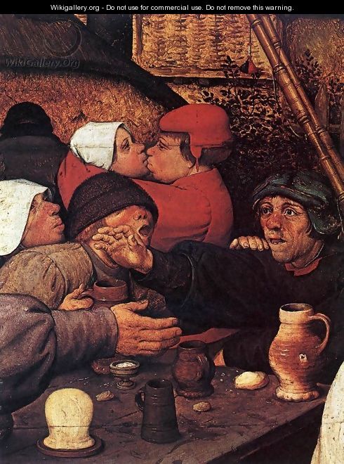 The Peasant Dance (detail) 2 - Pieter the Elder Bruegel