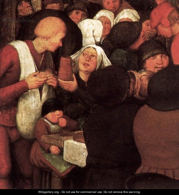 Peasant Wedding (detail) 6 - Pieter the Elder Bruegel