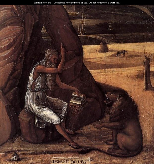 St Jerome in the Desert (detail) - Giovanni Bellini