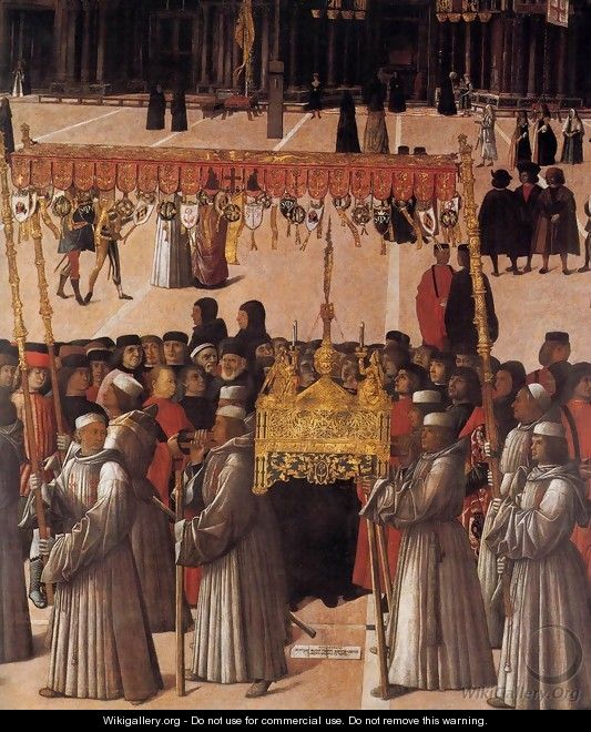 Procession in Piazza San Marco (detail) 2 - Gentile Bellini